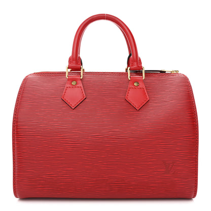 Louis Vuitton Epi Speedy 25 Castillan Red 1 of 11