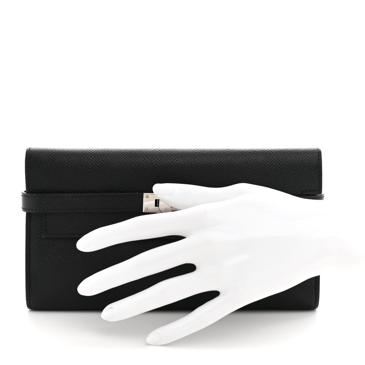 Hermes Epsom Kelly Longue Wallet Black 2 of 10
