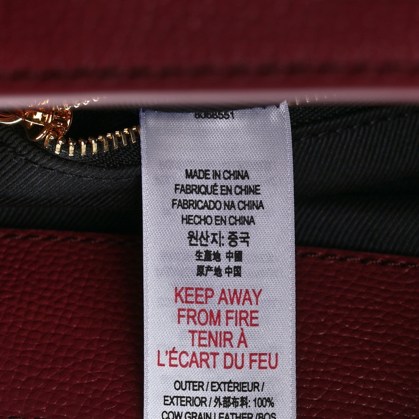 Grainy Calfskin House Check Medium Banner Tote Mahogany Red