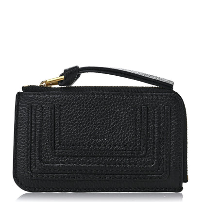 Chloe Grained Calfskin Alphabet Purse Wallet Black 1 of 6