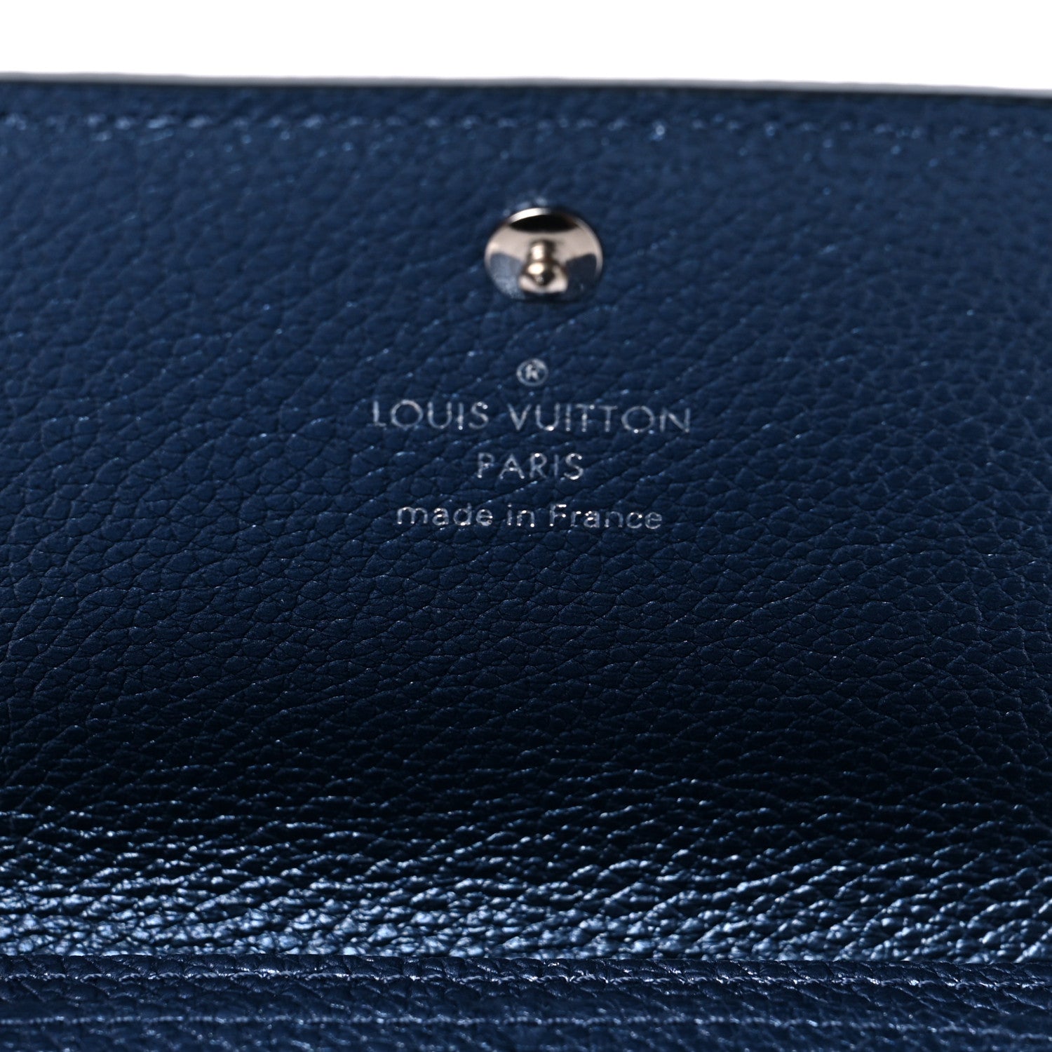 Louis Vuitton Metallic Monogram Business Card Holder Navy Nacre 7 of 8
