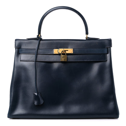 Hermes Box Kelly Retourne 35 Indigo 1 of 18
