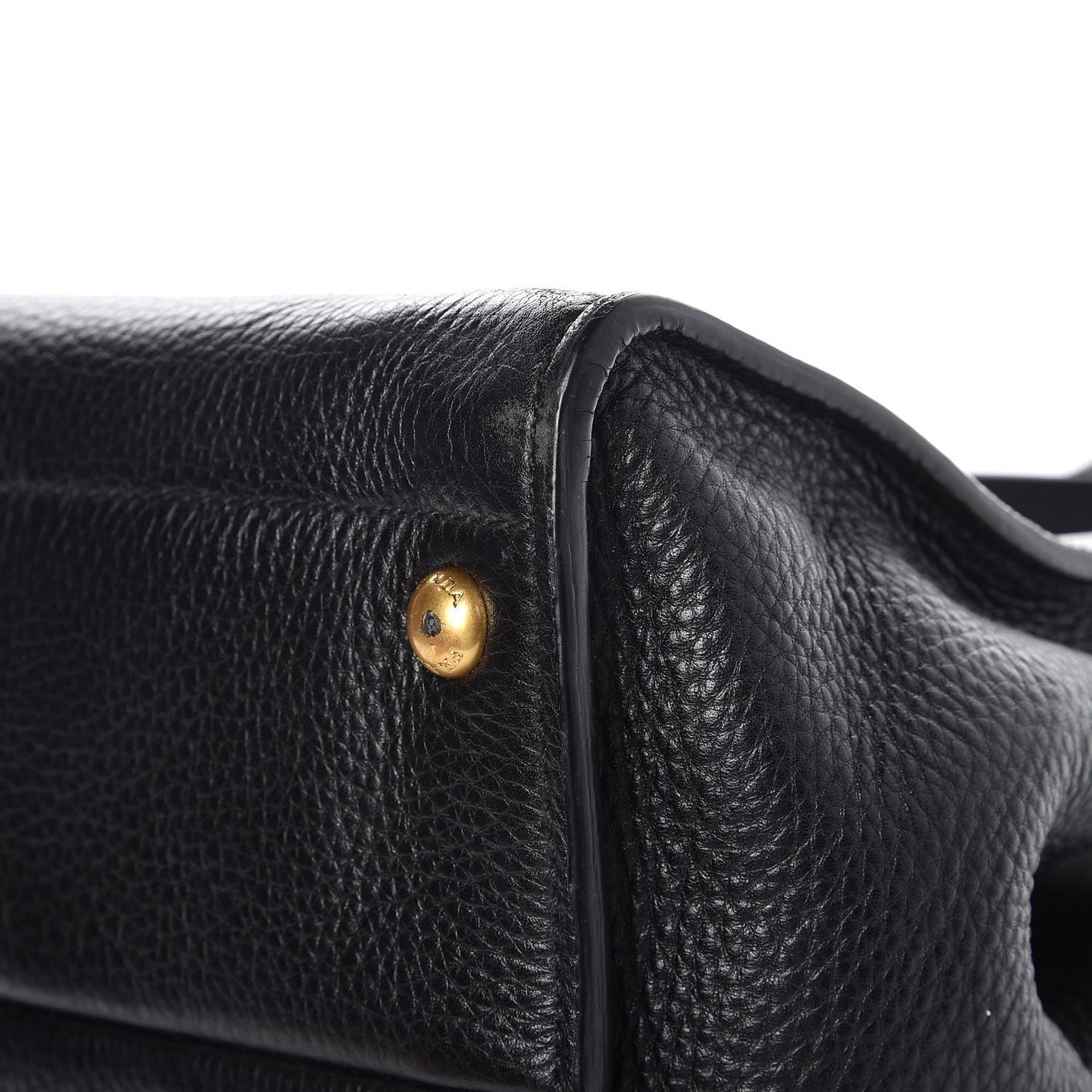 Vitello Daino Shopping Tote Nero Black