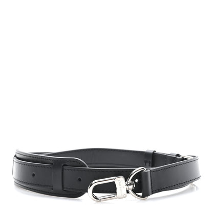 Louis Vuitton Calfskin 25mm Adjustable Shoulder Strap Black 1 of 4