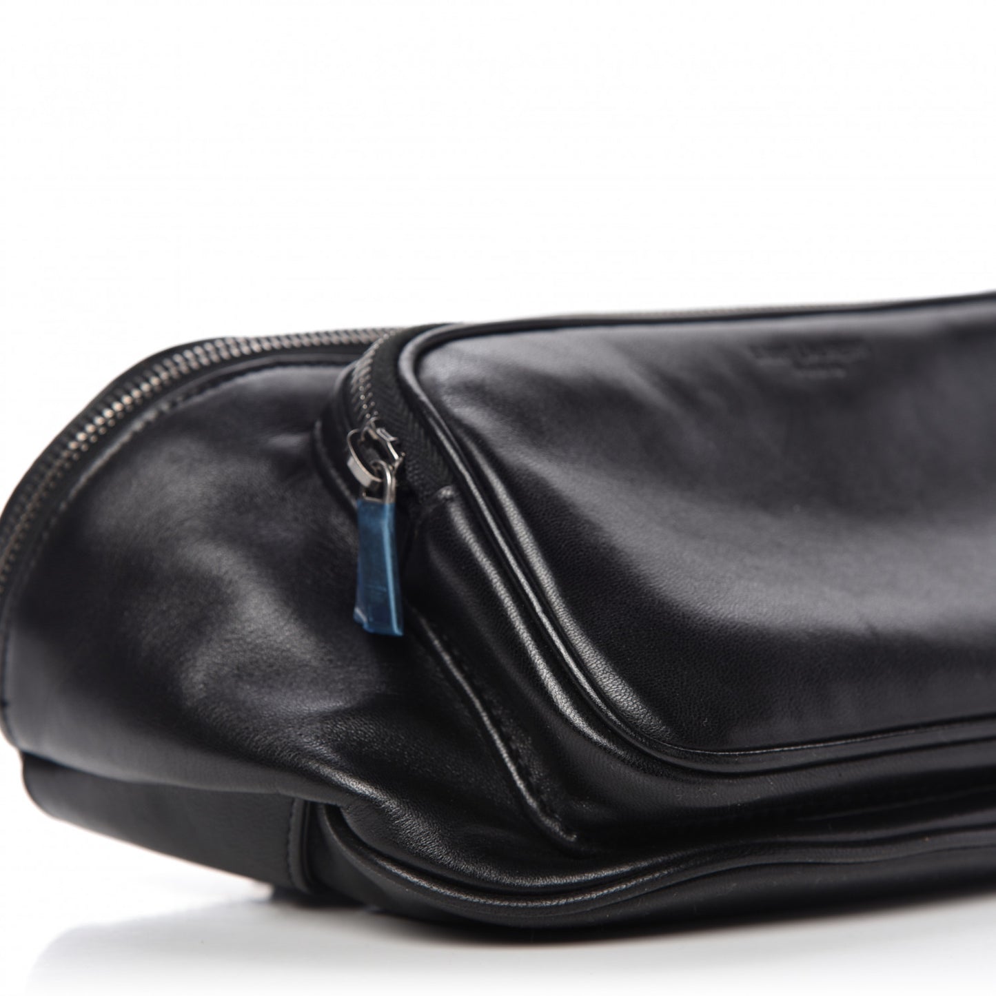 Lambskin Subway Belt Bag Black