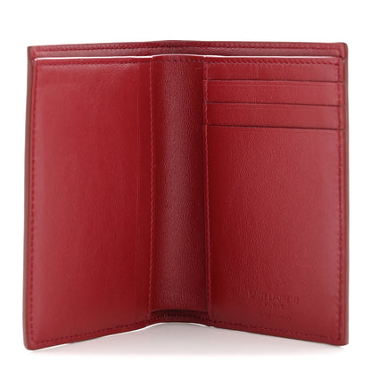 Saint Laurent Patent Calfskin Credit Card Wallet Bordeaux 5 of 8