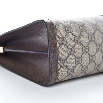 Gucci GG Supreme Monogram Web Medium Ophidia Chain Shoulder Bag Brown 5 of 10