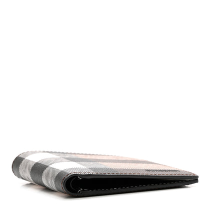 Burberry Charcoal Check Calfskin Bi-Fold Wallet Dark Birch Brown 4 of 7