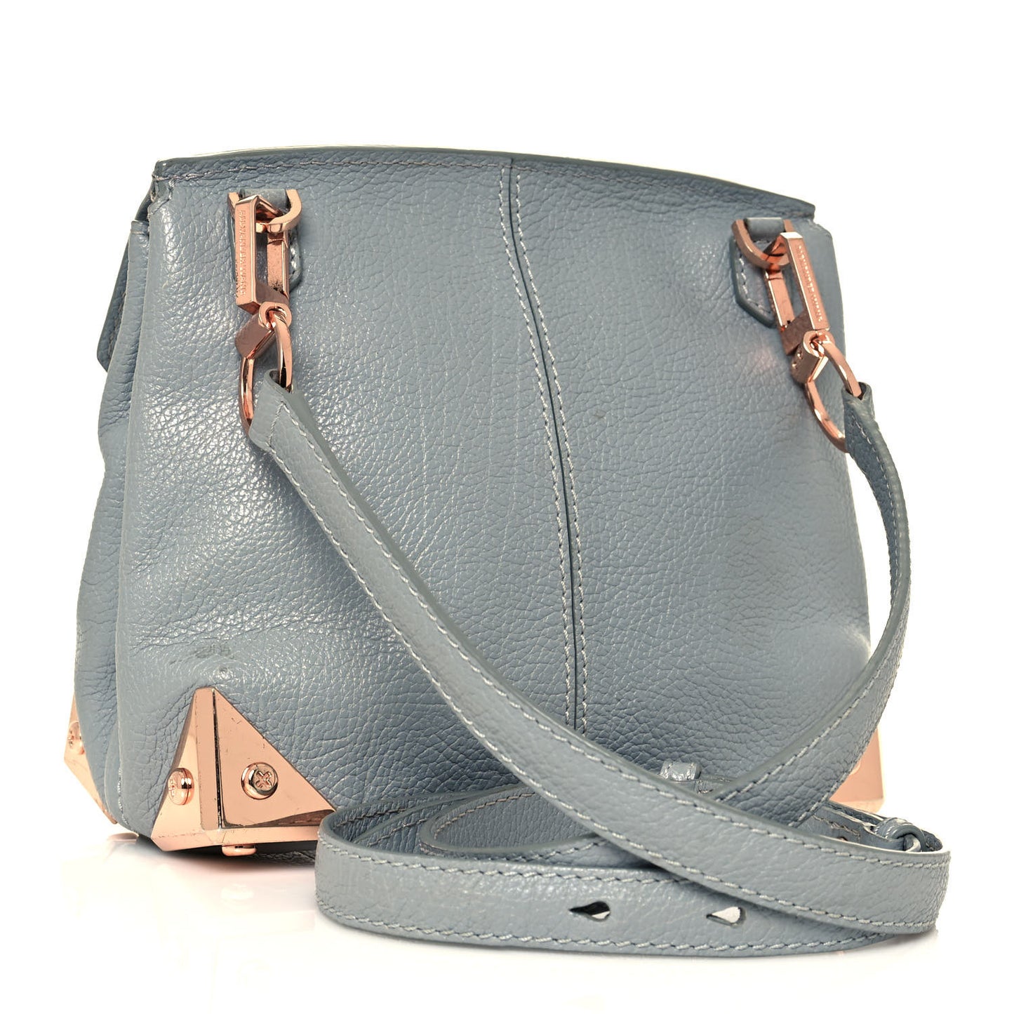 Calfskin Small Marion Tote Mercury Rose Gold Hardware