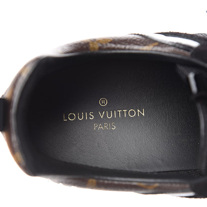 Louis Vuitton Suede Monogram Run Away Sneakers 38.5 Black 7 of 10
