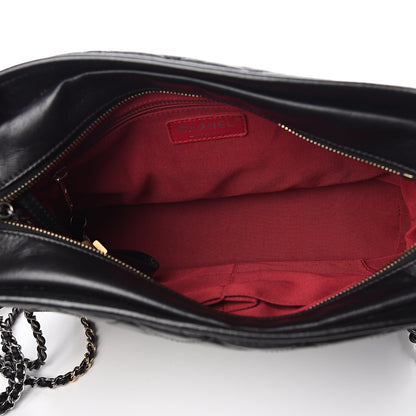 Chanel Aged Calfskin Quilted Medium Gabrielle Hobo Black 4 of 9