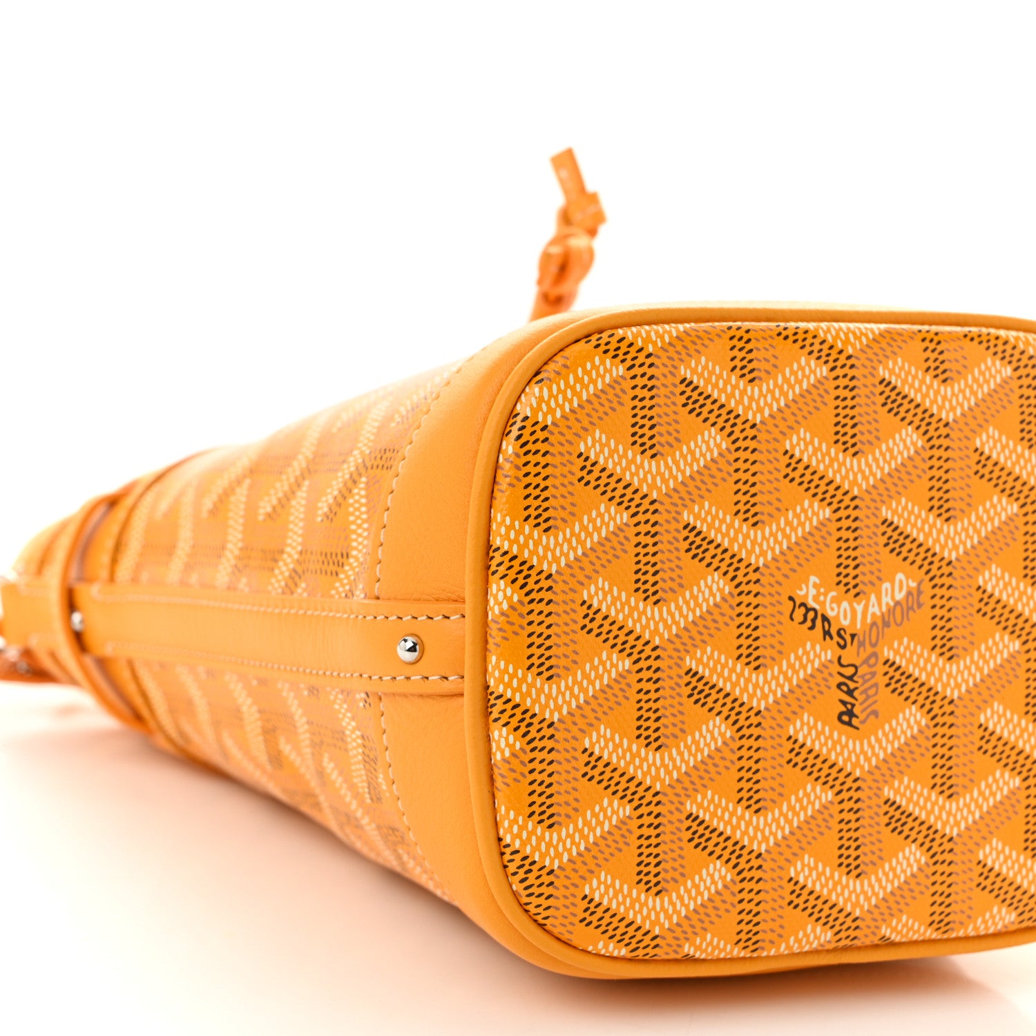 Goyard Goyardine Petit Flot Mini Bucket Bag Yellow 9 of 10