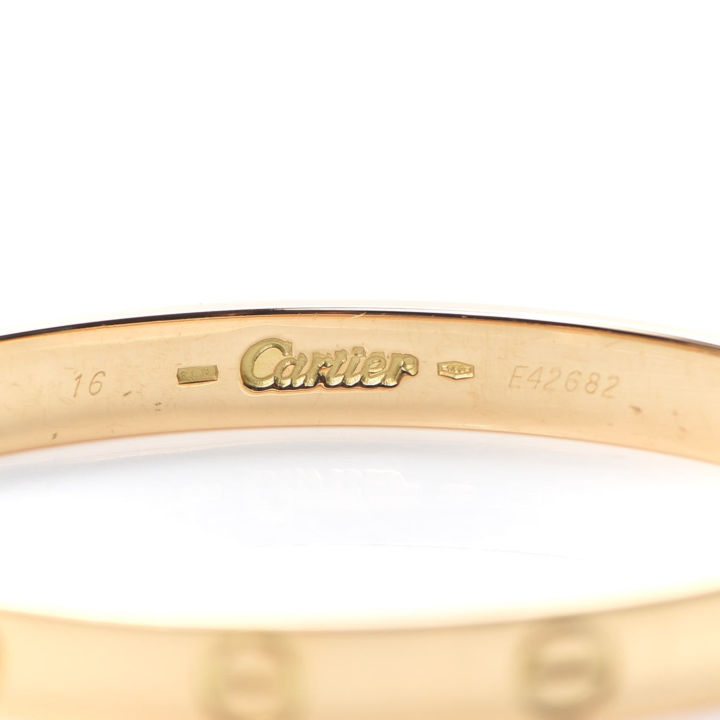18K Yellow Gold LOVE Bracelet 16