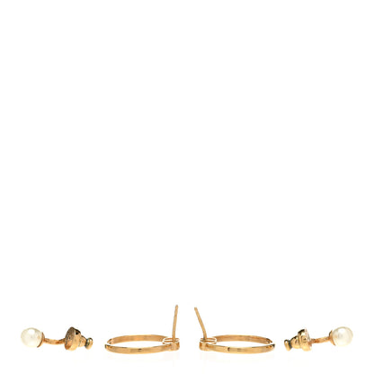 Christian Dior Pearl 30 Montaigne Earrings Gold 3 of 5