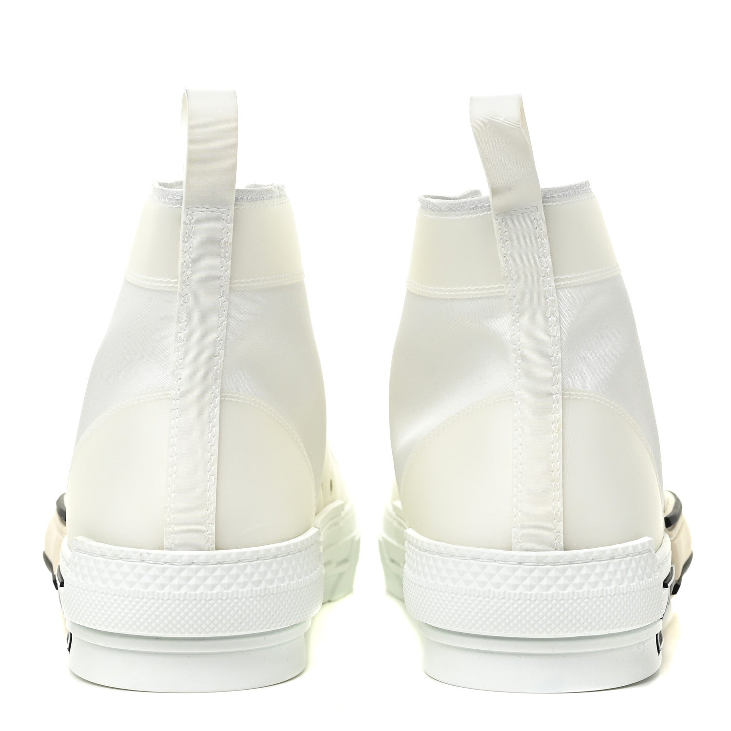 Christian Dior Canvas Mens B23 High Top Sneakers 45 White 4 of 12