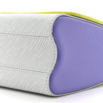 Louis Vuitton Epi Twist Shoulder Bag MM Purple Yellow Grey 9 of 11