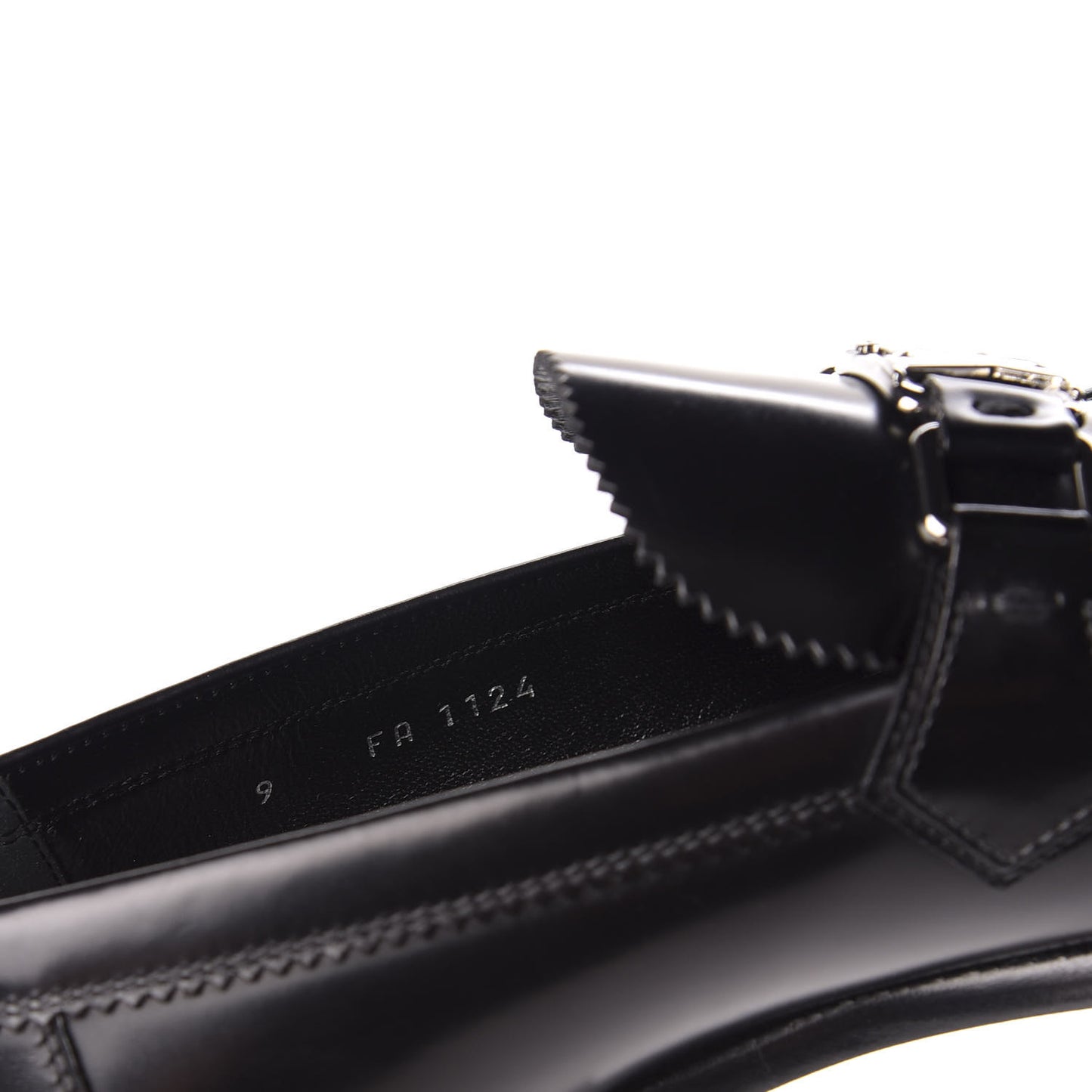 Calfskin Mens Major Loafers 9 Black