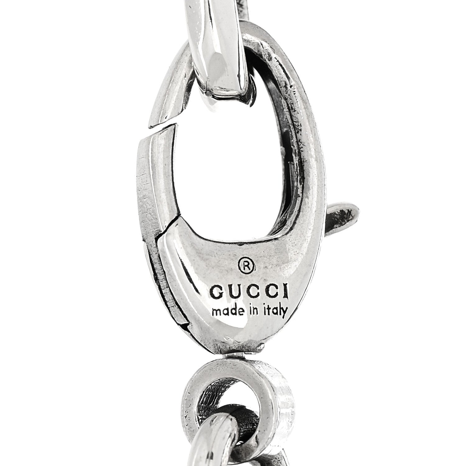 Gucci Sterling Silver Narrow Interlocking G Link Bracelet 3 of 3