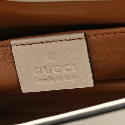 Gucci Nappa Pearl Studded Mini Queen Margaret Broadway Shoulder Bag Mystic White 6 of 10