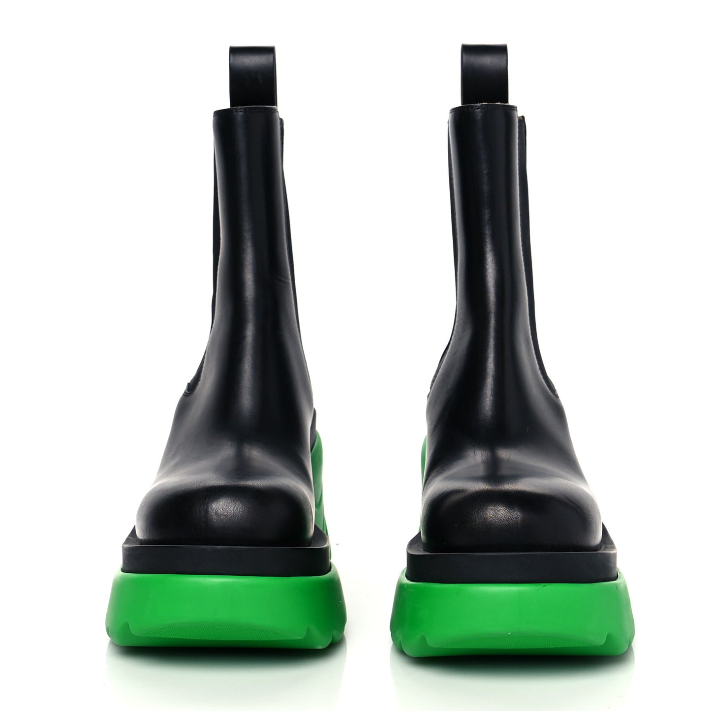Calfskin The Flash Chelsea Boots 35.5 Black Grass