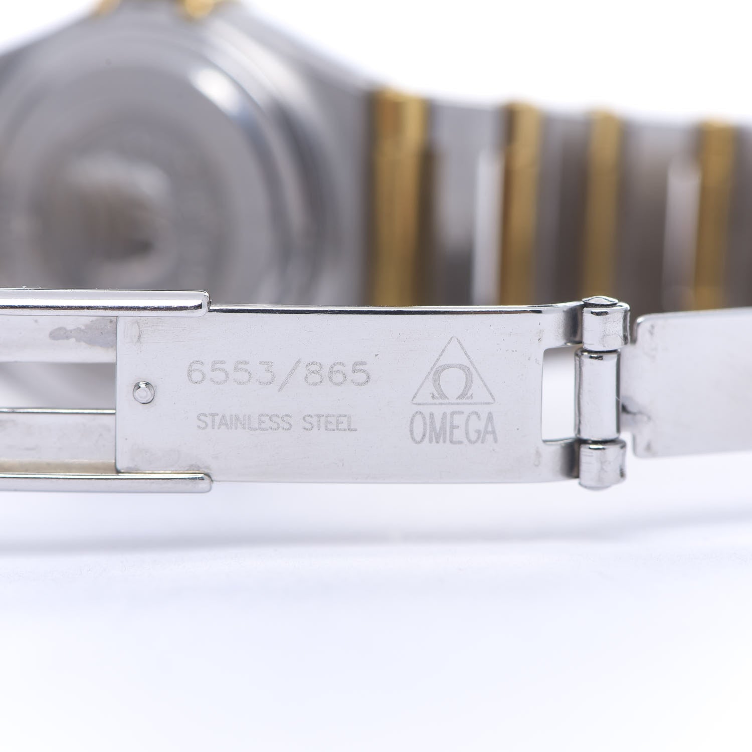 Omega Stainless Steel 18K Yellow Gold Diamond 22mm Constellation Quartz Watch Champagne 1262.15.00 5 of 5