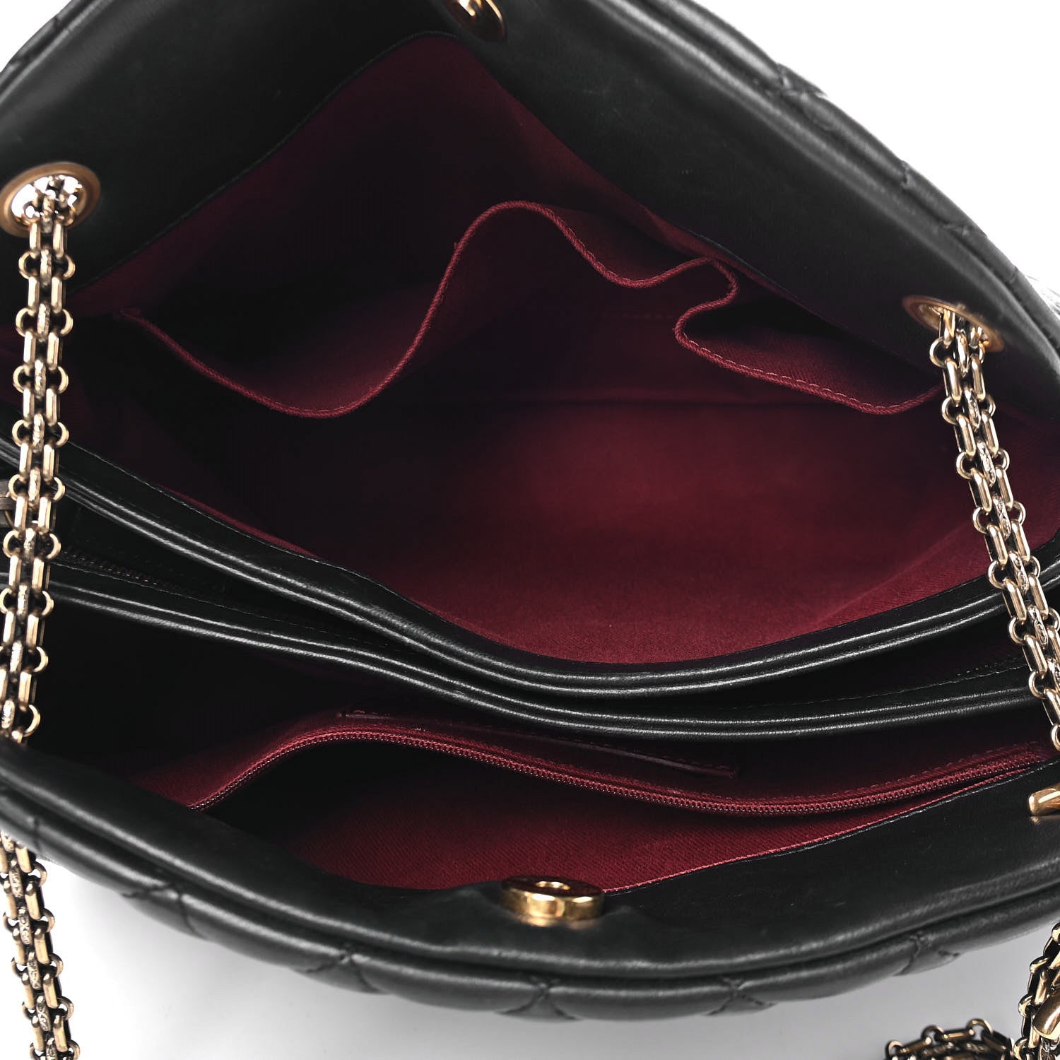 Chanel Lambskin Quilted Large Just Mademoiselle Bowling Bag Black 4 of 6