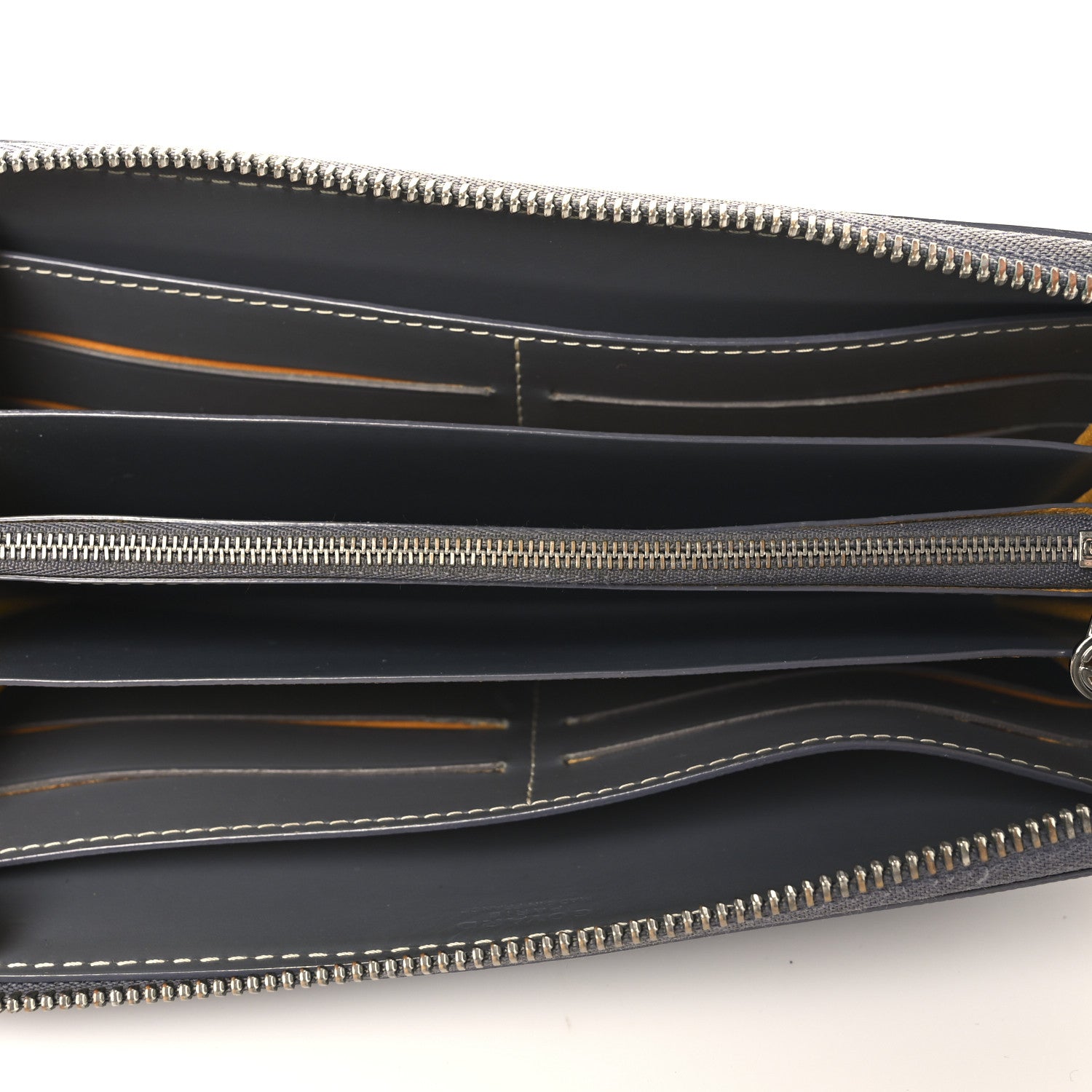 Goyard Goyardine Matignon Zip Around GM Wallet Grey 5 of 10