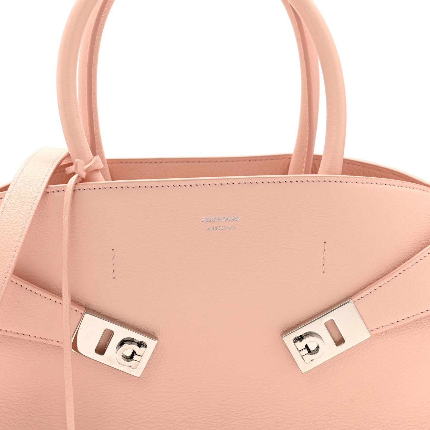 Calfskin Medium Hug Bag Pink Pink