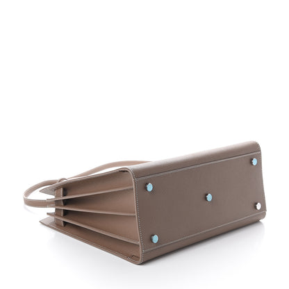 Saint Laurent Grained Calfskin Small Sac De Jour Taupe 3 of 8