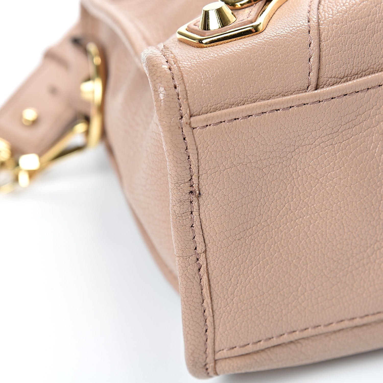 Balenciaga Chevre Gold Metallic Edge Hardware S City Rose Des Sables 11 of 14