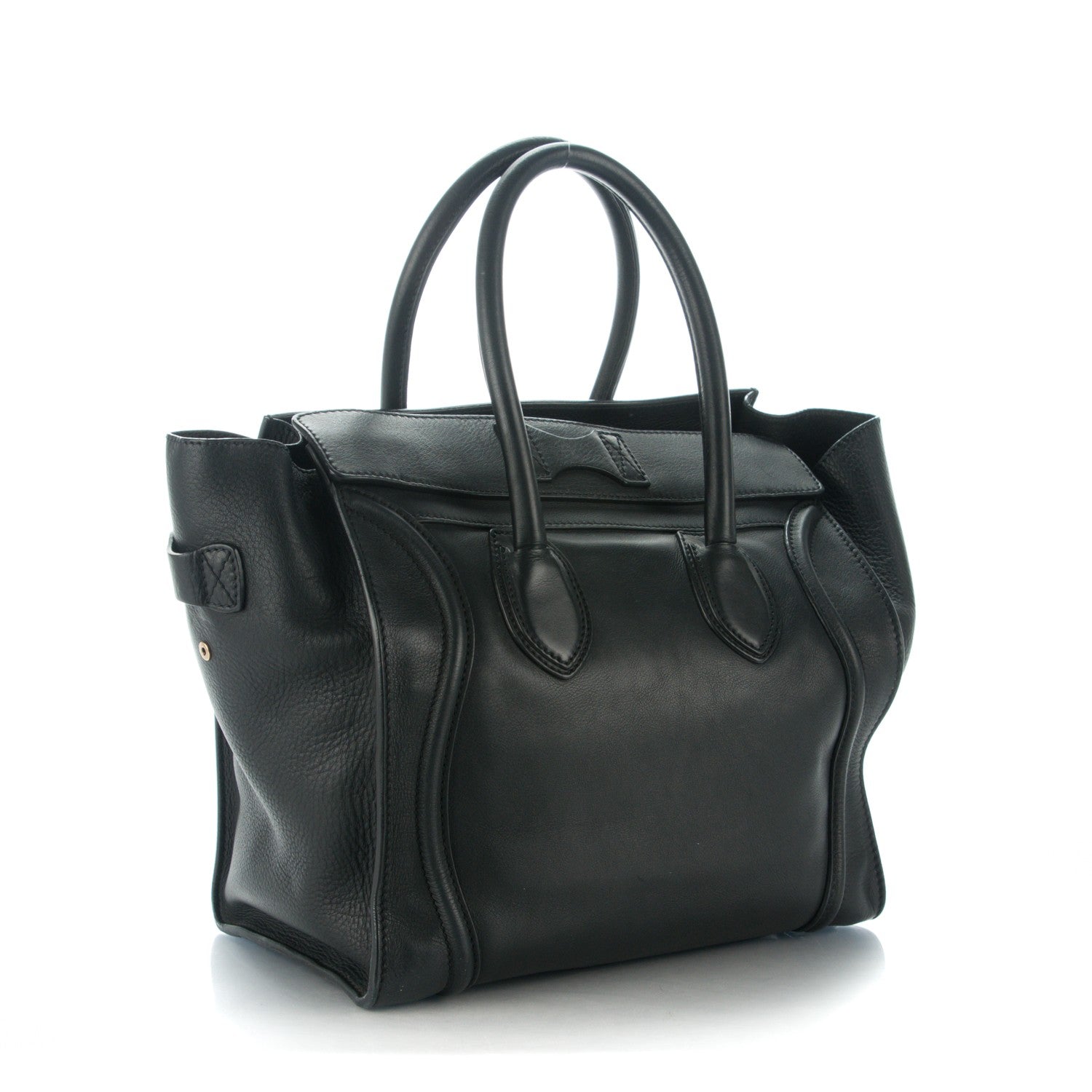 Celine Smooth Calfskin Mini Luggage Black 3 of 9