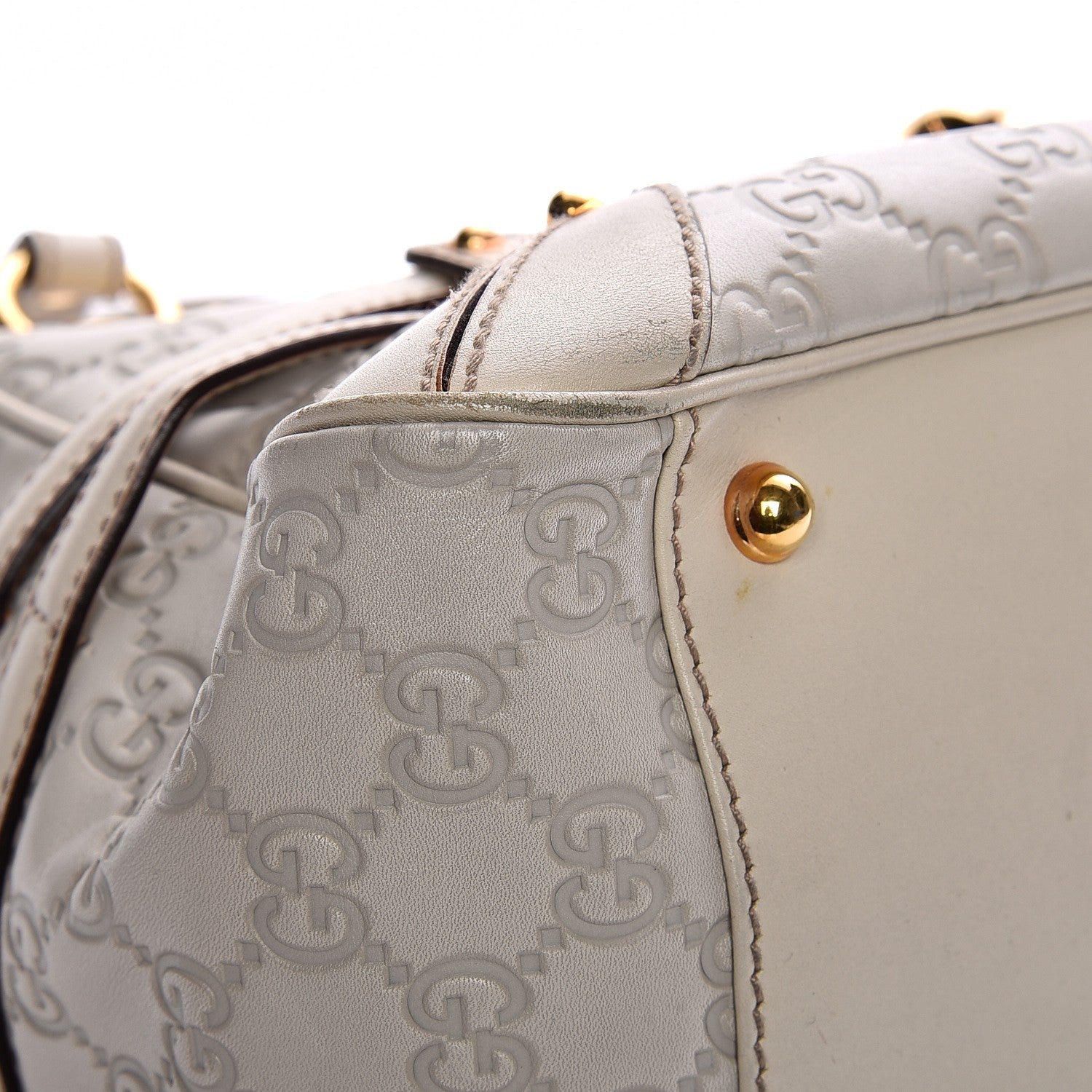 Gucci Guccissima Large Wave Boston Off White 12 of 14