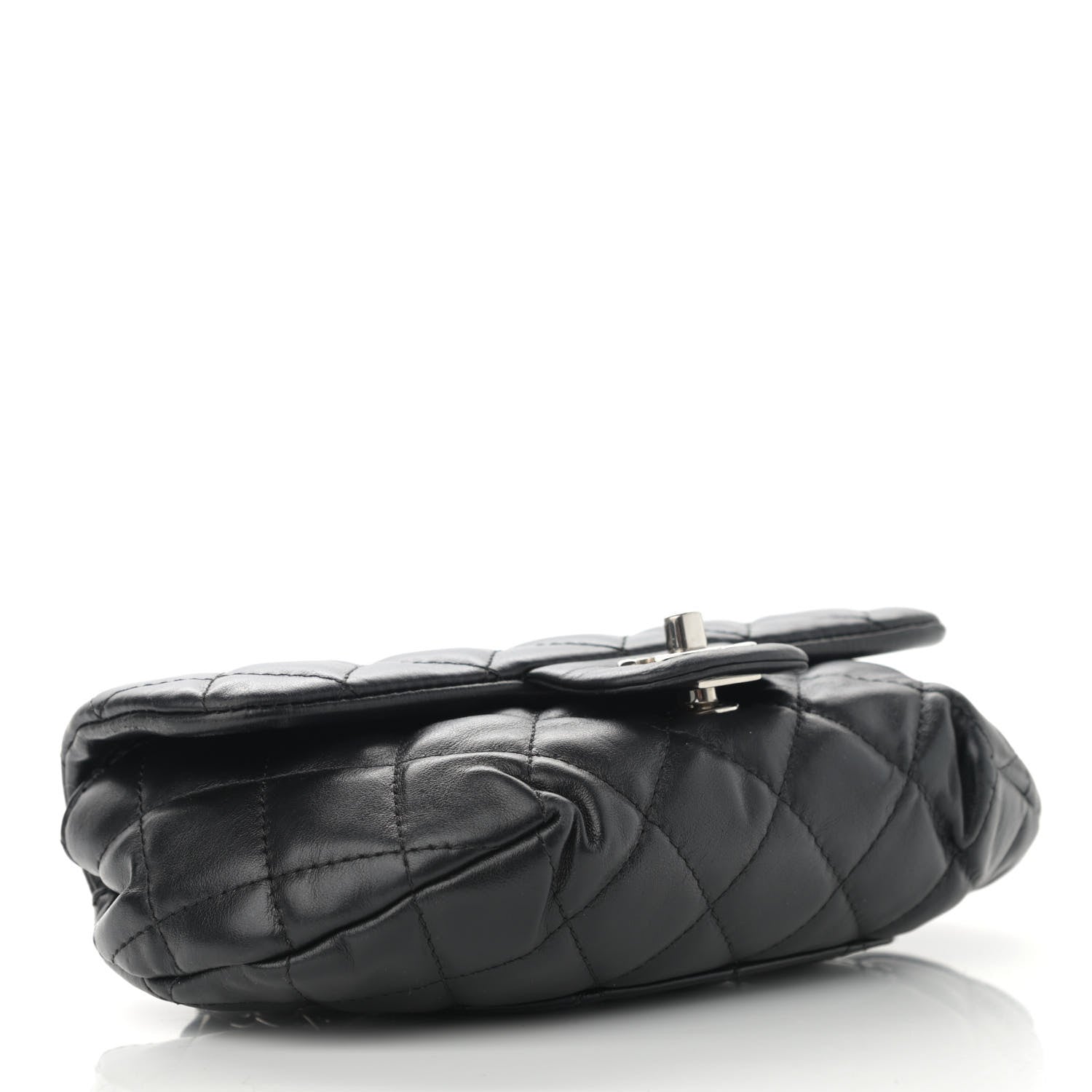 Chanel Calfskin Quilted CC Uniform Flap Belt Bag Black 3 of 10