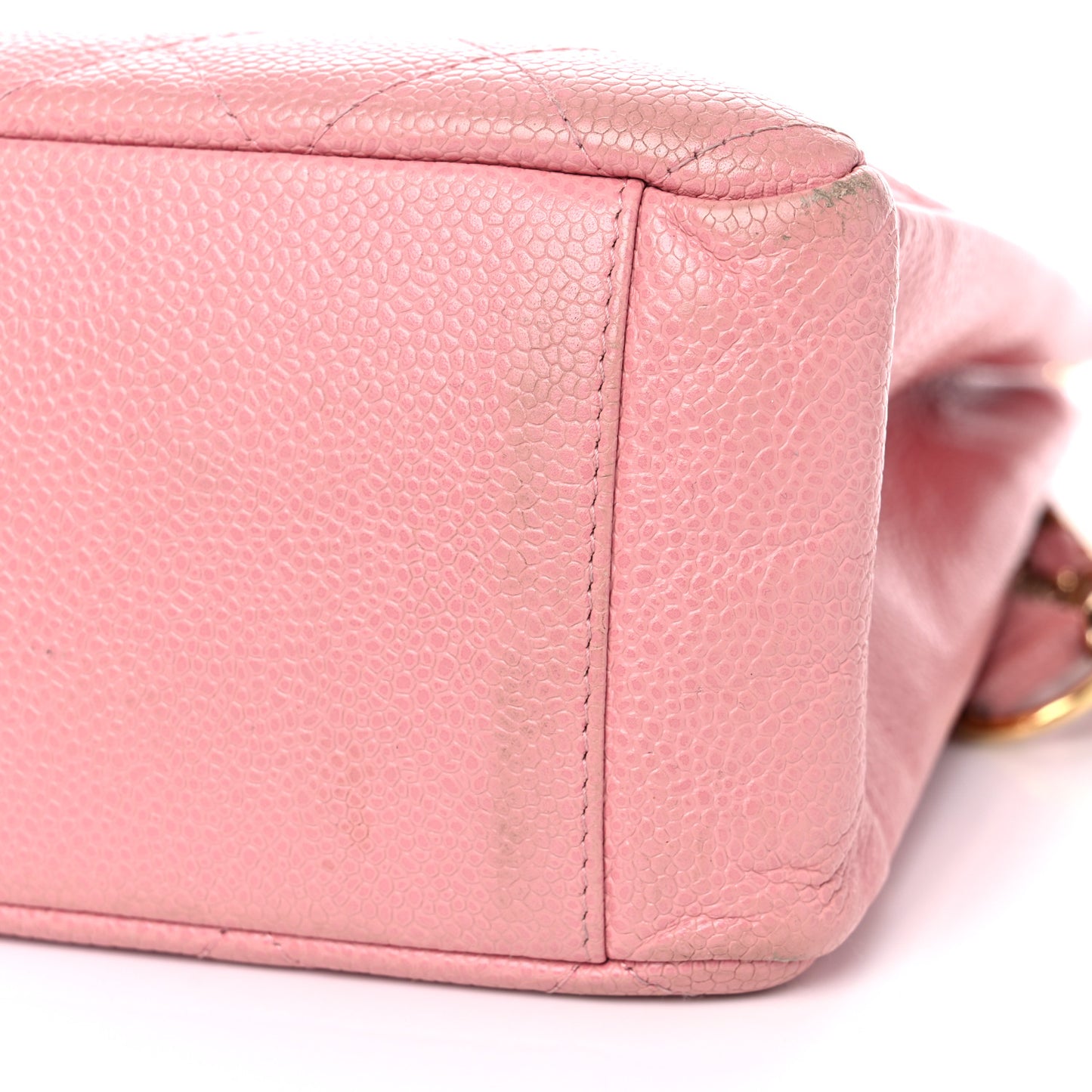 Caviar Quilted Petit Shopping Tote PST Pink