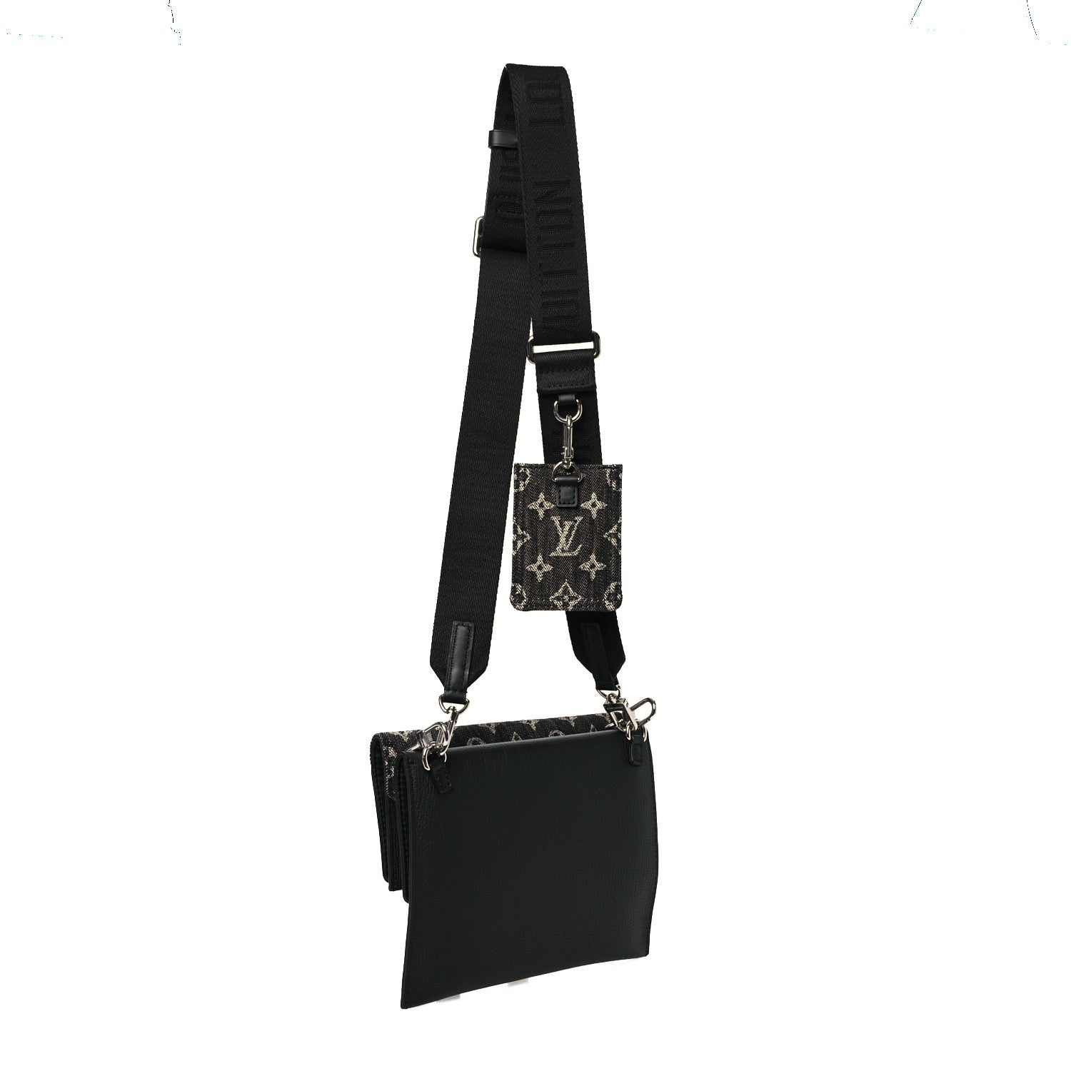 Louis Vuitton X NIGO Taurillon Monogram Denim Trio Messenger 3 of 12