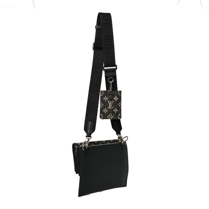 Louis Vuitton X NIGO Taurillon Monogram Denim Trio Messenger 3 of 12