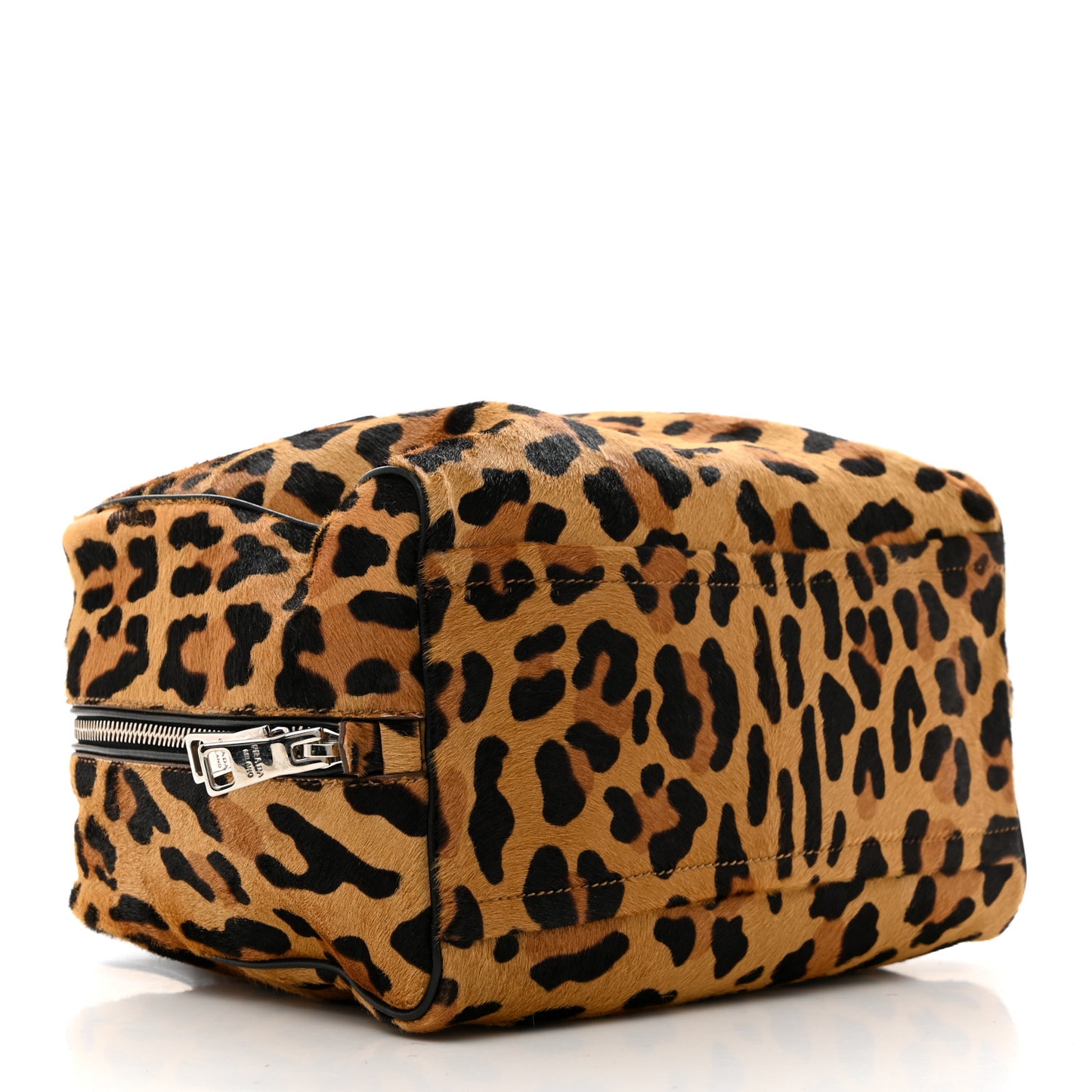 Calf Hair Ostrich Leopard Print Inside Tote