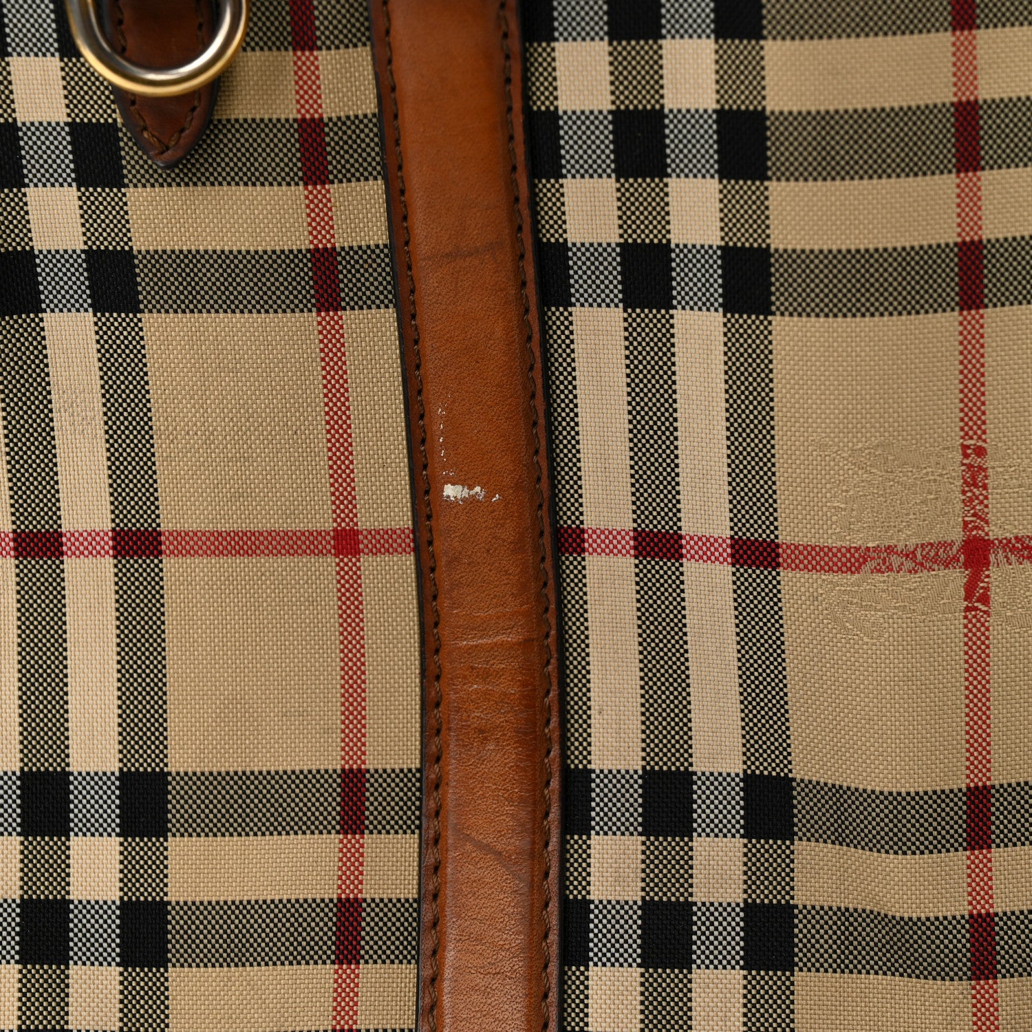 Burberry Horseferry Check Small Orchard Bowling Bag Tan 16 of 26