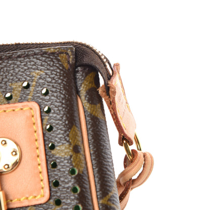 Louis Vuitton Monogram Perforated Pochette Accessories Bag Green 8 of 14
