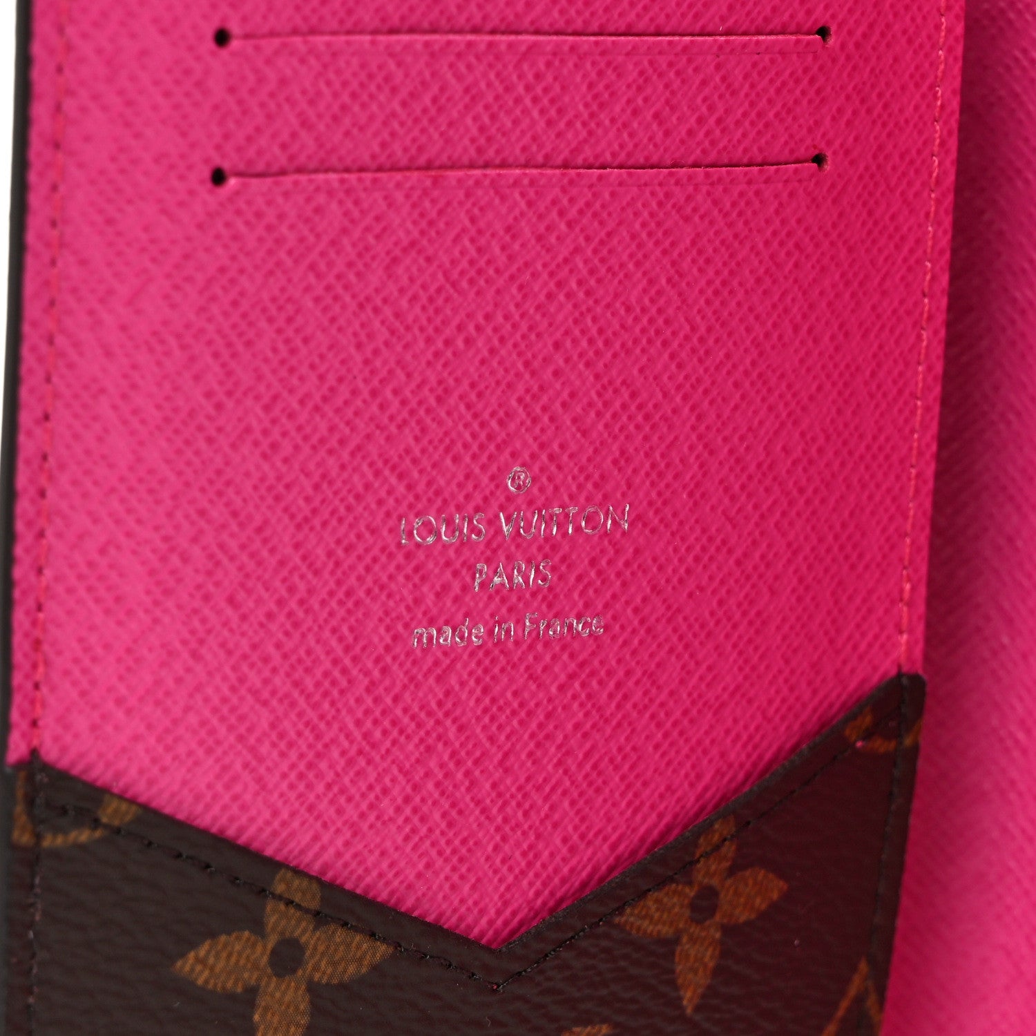 Louis Vuitton Monogram Macassar Passport Cover Fuchsia 5 of 5