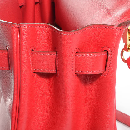 Hermes Veau Gulliver Kelly Retourne 28 Rouge Vif 4 of 24