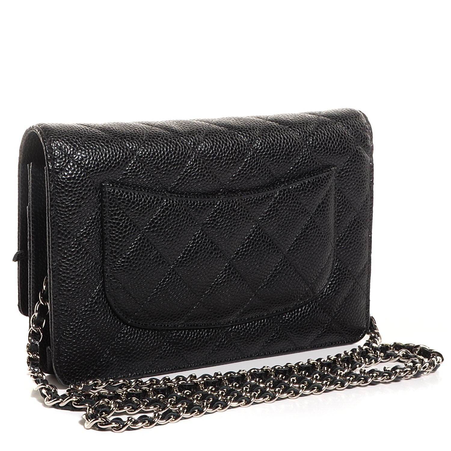 Chanel Caviar Quilted Wallet On Chain WOC Black 3 of 9