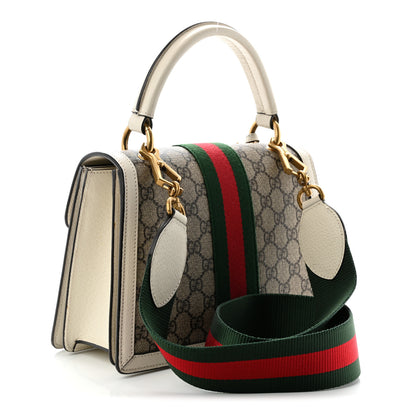 Gucci GG Supreme Monogram Small Queen Margaret Top Handle Bag White 2 of 9