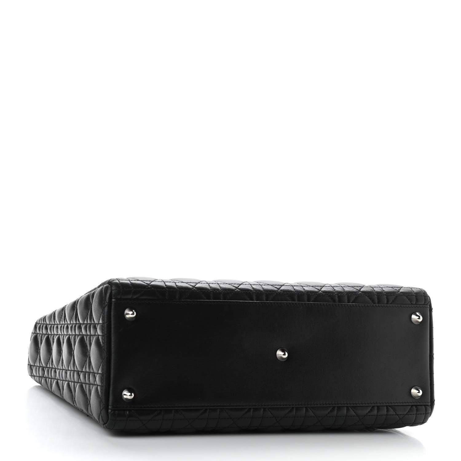 Christian Dior Lambskin Cannage Large Lady Dior Black 4 of 13