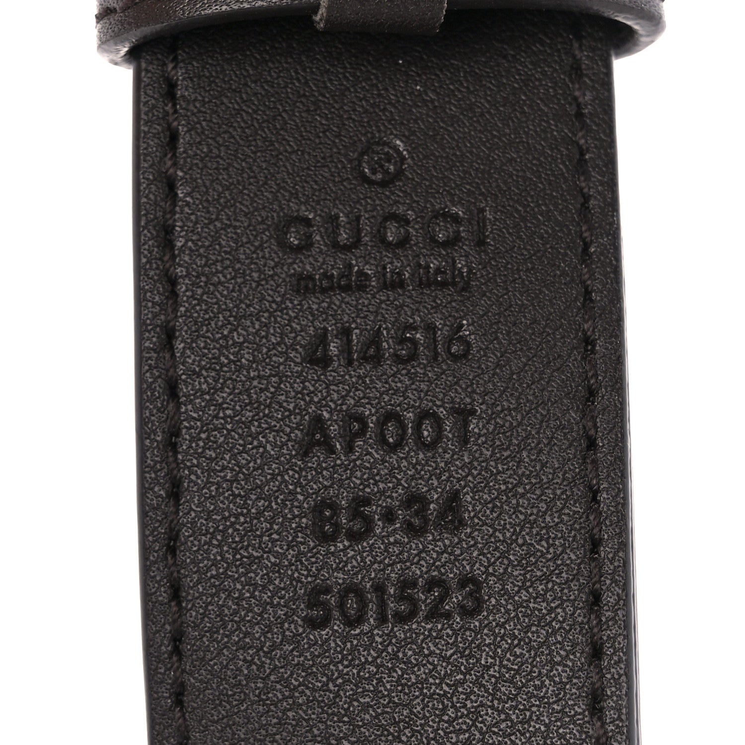 Gucci Moon Calfskin Double G 30mm Belt 80 32 Dark Cocoa 4 of 4
