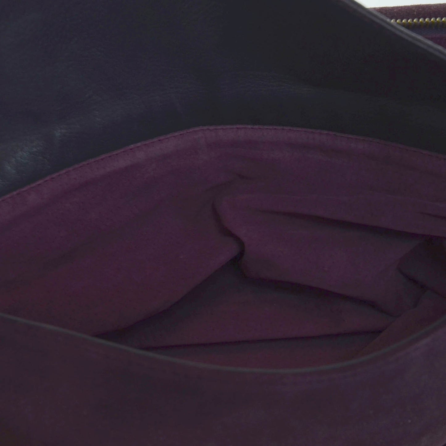 Soft Calfskin and Suede Satchel