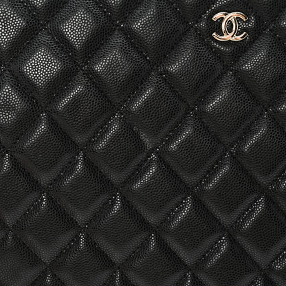 Chanel Caviar Quilted Medium Cosmetic Case Black 7 of 11