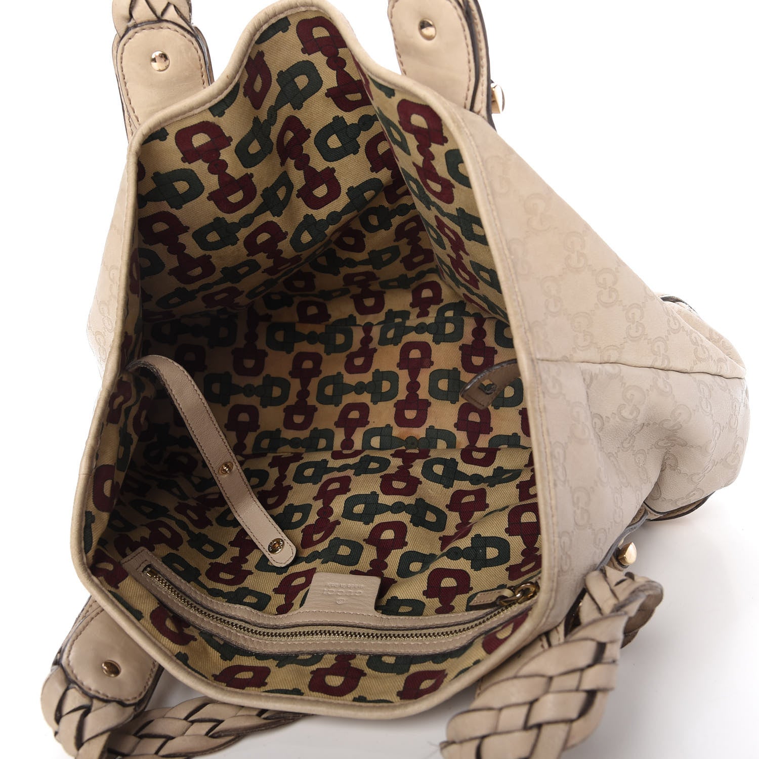 Gucci Guccissima Small Pelham Shoulder Bag Off White 5 of 12