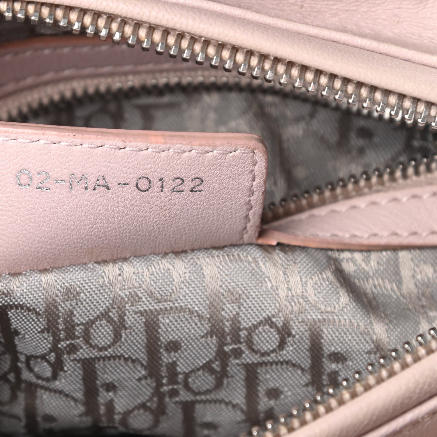 Christian Dior Lambskin Cannage Medium Lady Dior Rose Poudre 7 of 13