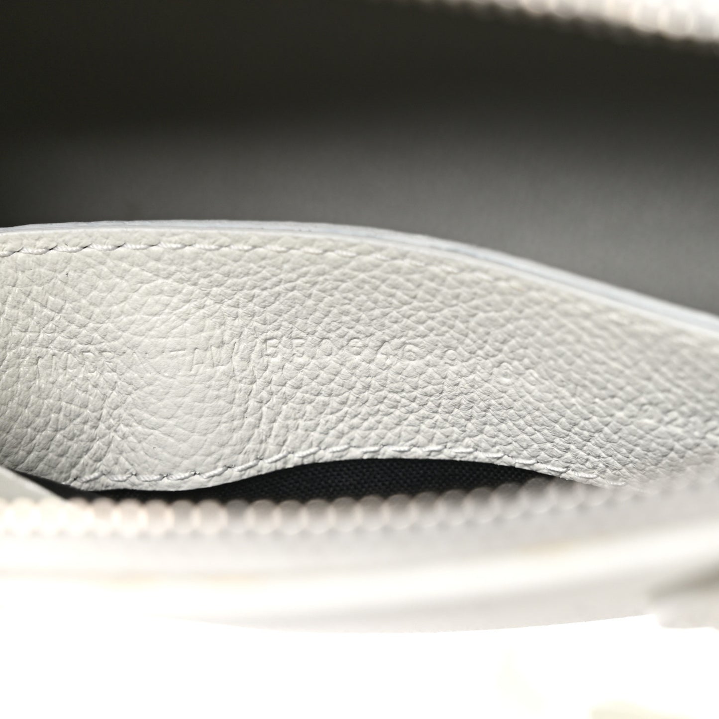 Grained Calfskin Logo XXS Ville Top Handle Bag White Fluo Pink